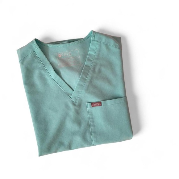FIGS Technical Collection Women's Scrub Top Medical Professional Mint Green - Picture 1 of 3